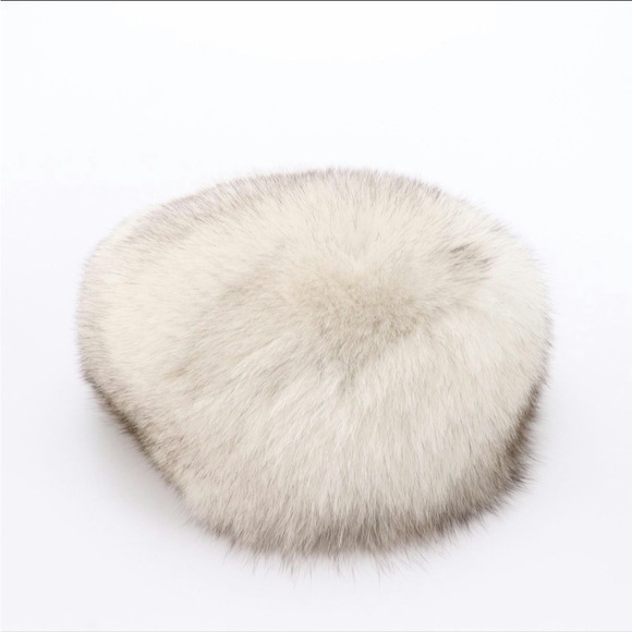 Blue Fox Fur Hat - Picture 2 of 4